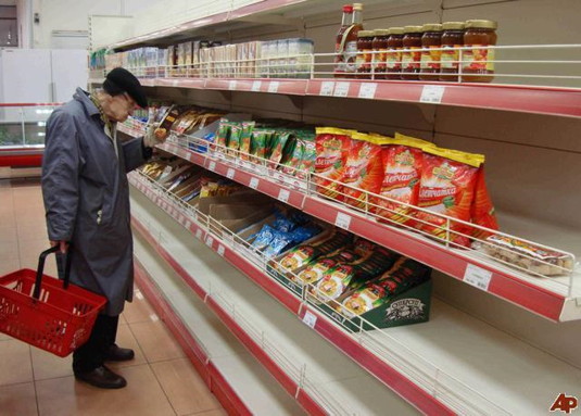 Crise en Russie - supermarché