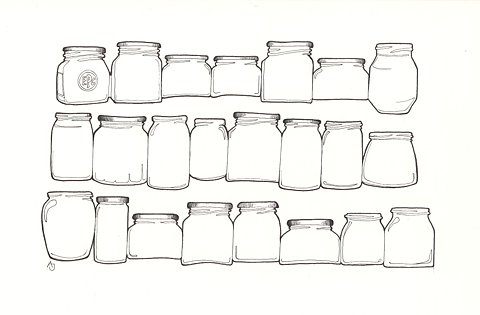 pots deconfiture vides